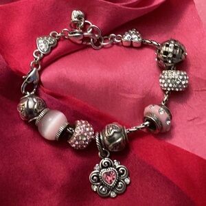 Brighton Puppy Pink Bracelet - length is 8”- very shinny- never worn